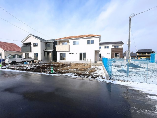 新築戸建・新築建売　西郷村小田倉字前原　小田倉小・西郷第二中の前面道路含む現地写真