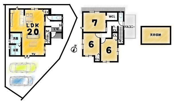 桂市ノ前町　条件付土地