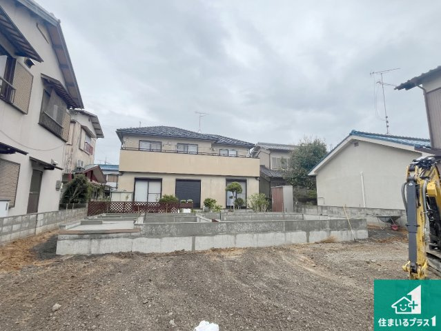 加古川市新神野　第5期　新築一戸建ての外観|周辺は落ち着いた街並みの住宅地！子育てがしやすい住環境です！まだ未完成ですが、現地でしかわからない事もございます。是非一度ご覧ください。