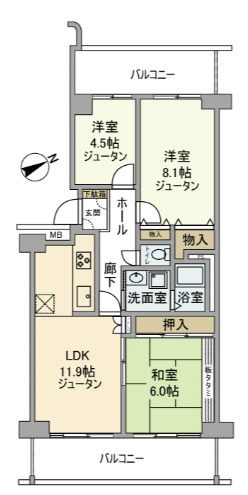 【間取り】 | 草津ロジュマン