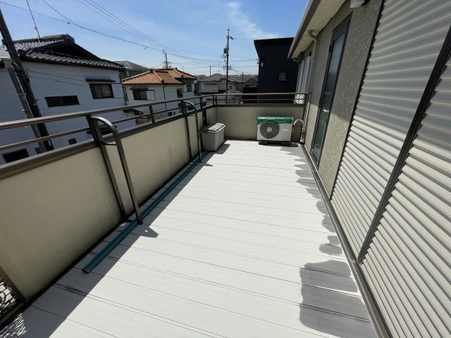 岡崎市赤渋町のバルコニー