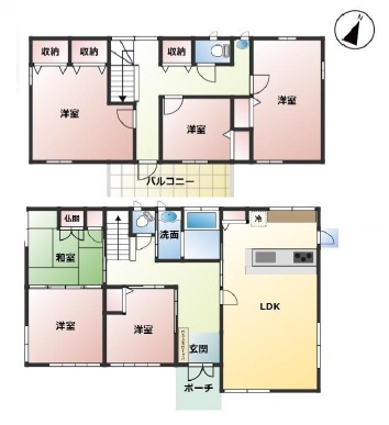 岡崎市赤渋町の間取り