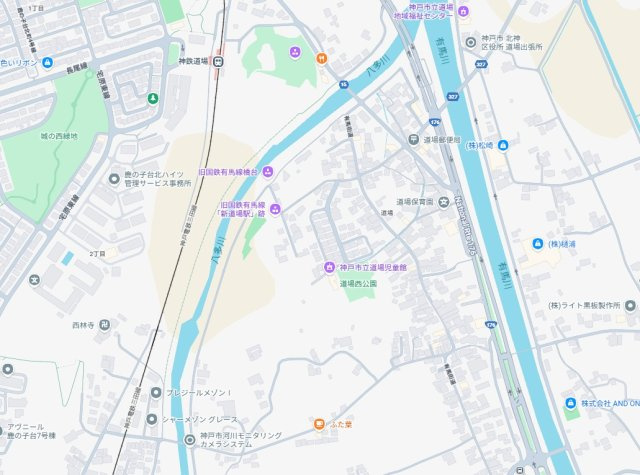神戸市北区道場町日下部　第3期　新築一戸建ての地図