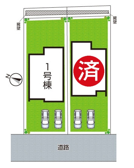 神戸市北区道場町日下部　第3期　新築一戸建ての区画図|全２区画