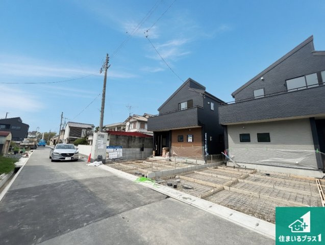 神戸市北区道場町日下部　第3期　新築一戸建ての前面道路含む現地写真|周辺は落ち着いた街並みの住宅地！子育てがしやすい住環境です！まだ未完成ですが、現地でしかわからない事もございます。是非一度ご覧ください。