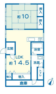 大久保町谷八木ハイツ の間取り