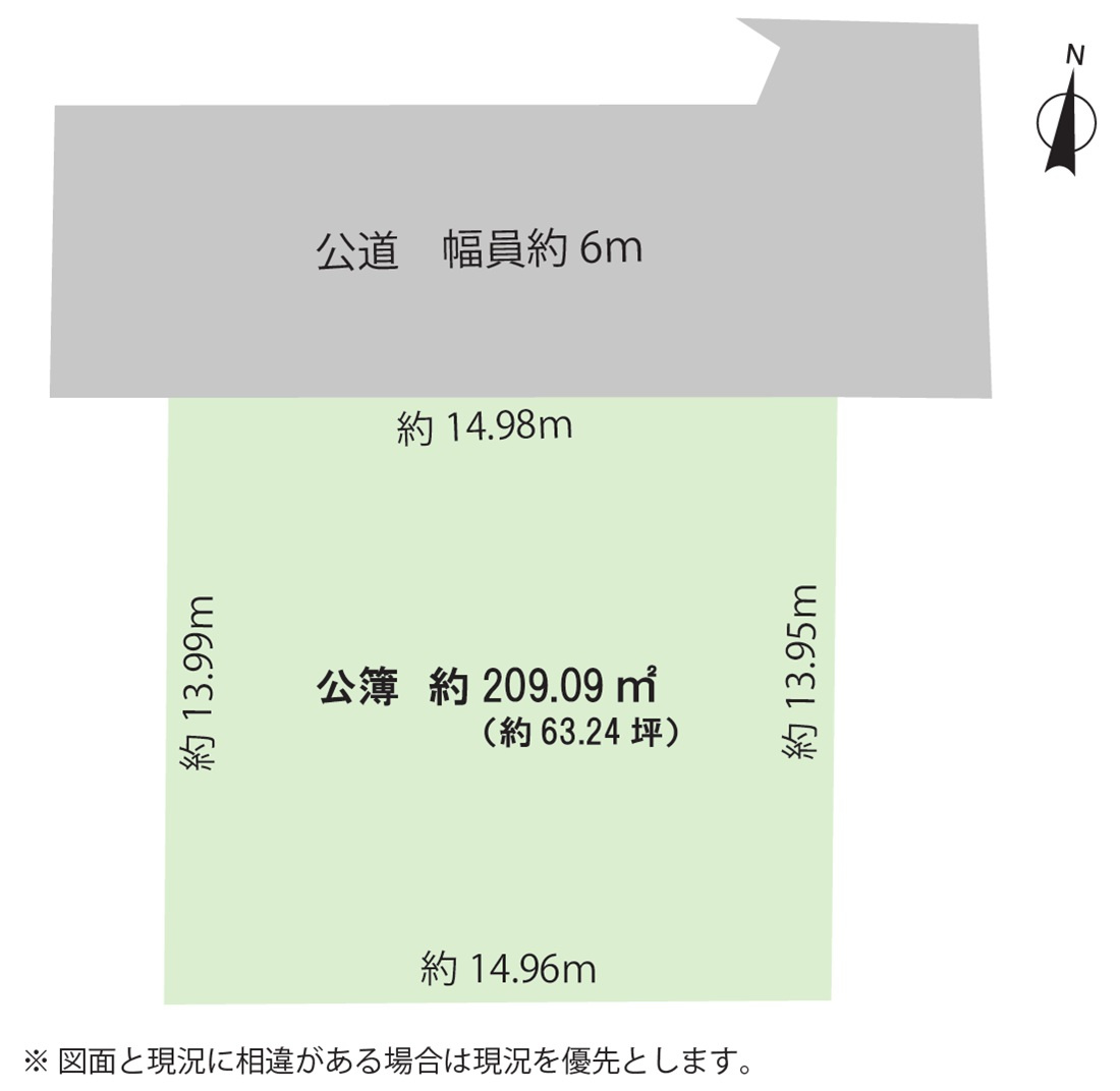 岡崎市細川町字山ノ神の土地図