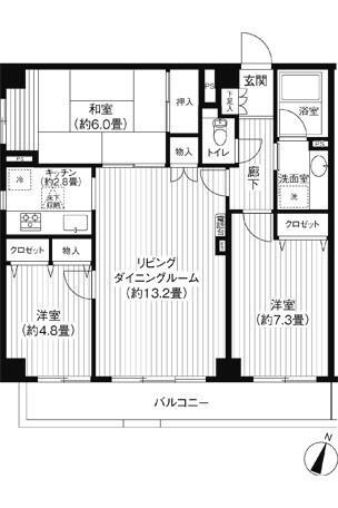 コスモプラザ行徳の間取り