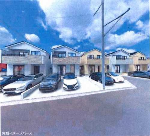 藤沢市辻堂太平台1丁目　新築戸建全5棟　1号棟の外観パース