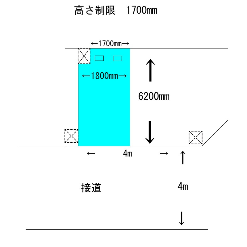 東十条6丁目駐車場の区画図