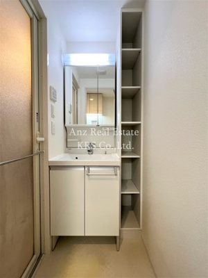 【その他】 | シャローズワン立売堀 | 2面鏡の独立洗面台♪洗面所に収納棚があり便利♪