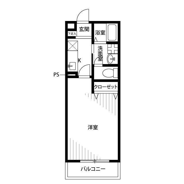 アムール Miyashiroの間取り