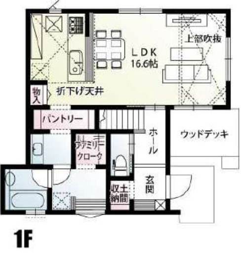 【仲介手数料無料】入間市下藤沢１０区画２号棟　入間の新築住宅なら西武ハウジングの間取り