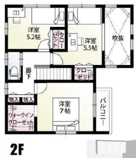 【仲介手数料無料】入間市下藤沢１０区画２号棟　入間の新築住宅なら西武ハウジングの間取り