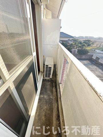 ハイツ清水のバルコニー