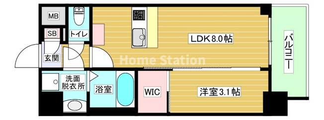 【間取り】 | エスリードレジデンスザ・グラン大阪福島クラス