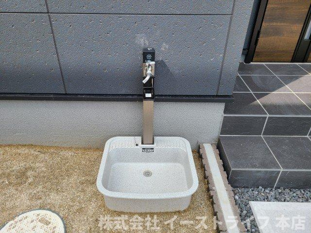 【新築戸建】　いわき市平下平窪第11　全4棟　長期優良住宅の設備|1号棟写真　外水栓
