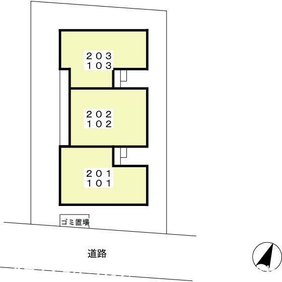 藤ハイムの区画図