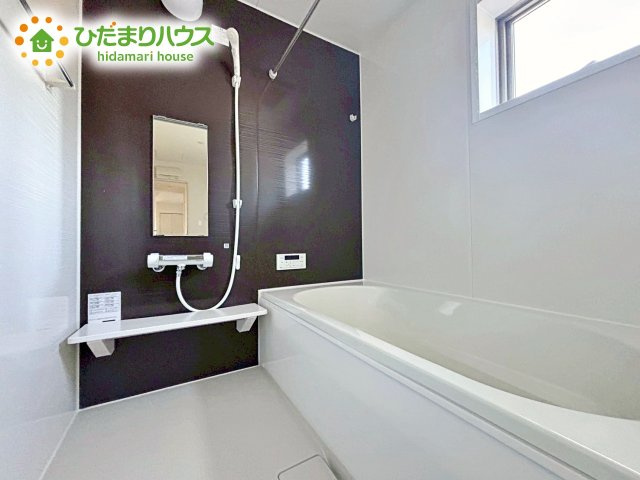【浴室】 | 水戸内原町第12　新築戸建　1号棟 | 清潔感のある浴室はゆったり浸かれて日頃の忙しさから解放してくれます(^^♪