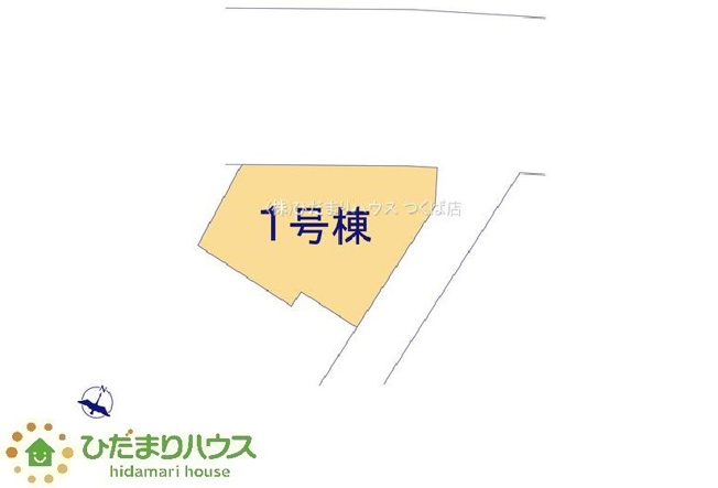 【区画図】 | 水戸内原町第12　新築戸建　1号棟 | 角地なので開放的で陽当たり良好