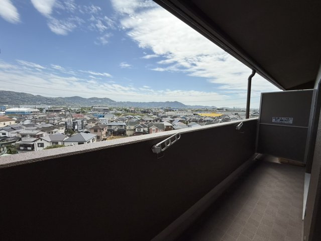 シャルマンフジ岩出弐番館のバルコニー