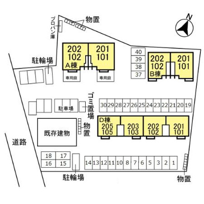 【区画図】 | 半田ハイツ Ｄ