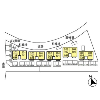 【区画図】 | モンテベール Ｅ