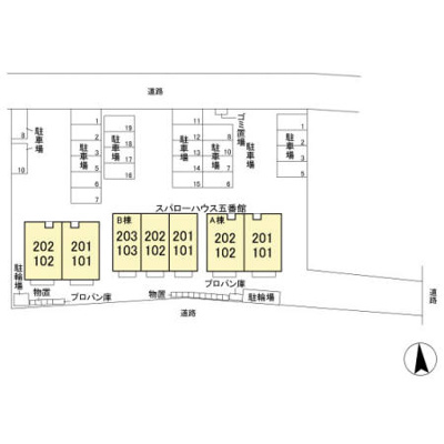 【区画図】 | スパローハウス五番舘 Ａ