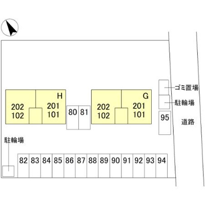 【区画図】 | グリーンハイツ Ｈ