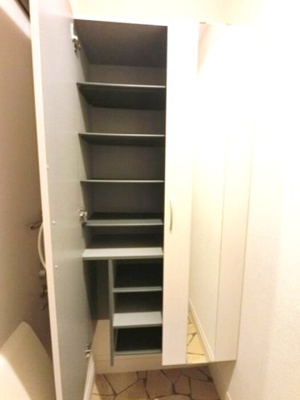 【玄関】 | ツインコート簗瀬 | 玄関 鏡付きシューズボックス