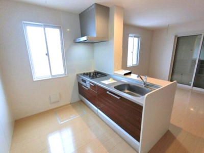 【キッチン】 | ツインコート簗瀬 | ガスコンロ付き対面式キッチン