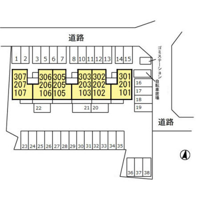 【区画図】 | グレイスコート Ｙ’ｓ