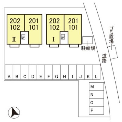 【区画図】 | エスポワール Ⅰ