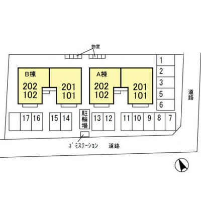 【区画図】 | サンフラット Ｂ