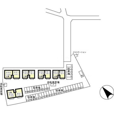 【区画図】 | フローラルコート Ｂ