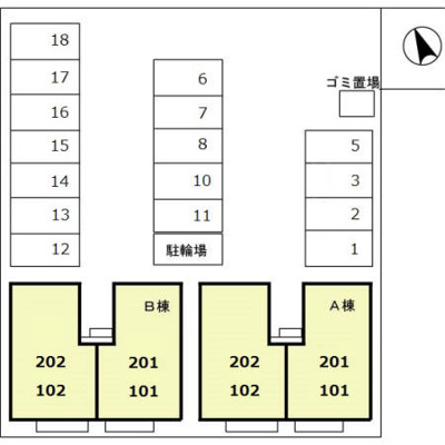 【区画図】 | メゾン･ボヌール Ｂ