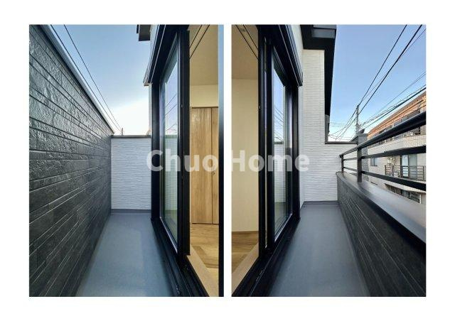 江戸川区一之江6丁目新築分譲住宅のバルコニー|バルコニーは3ヶ所