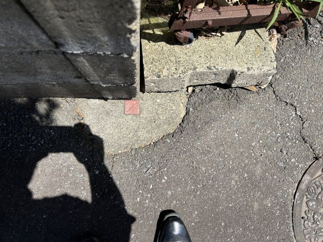 久留米市国分町　売り土地の周辺|南西側境界写真①