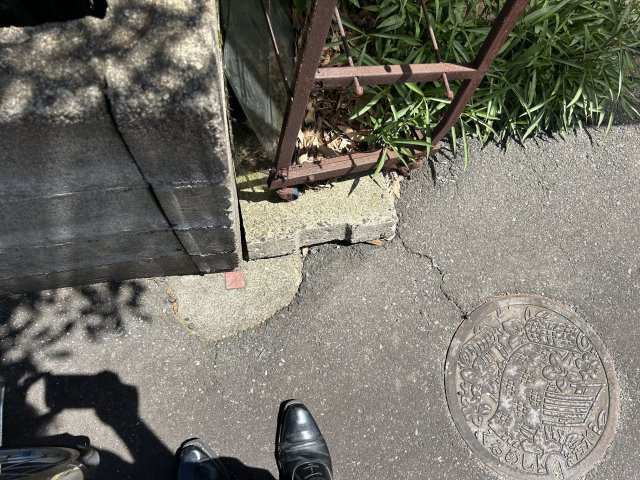 久留米市国分町　売り土地の周辺|南西側境界写真②