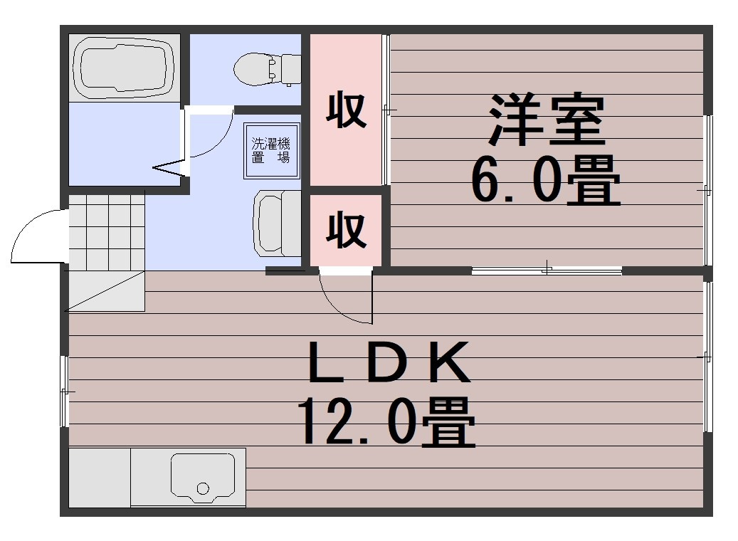 山陽コーポ豊成の間取り