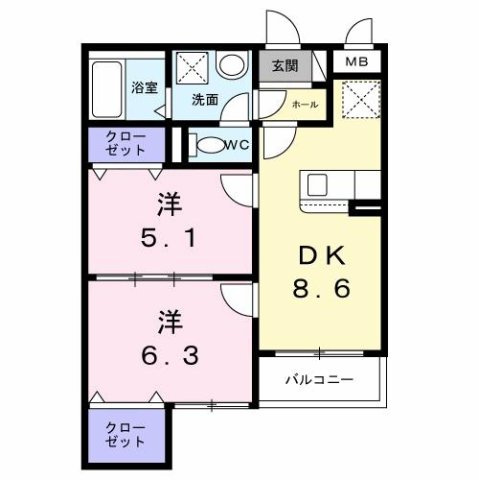 ヴェルナール赤羽の間取り