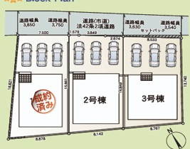 ♥♥糸満市喜屋武　第6-２号棟（全3棟）の区画図|区画図
