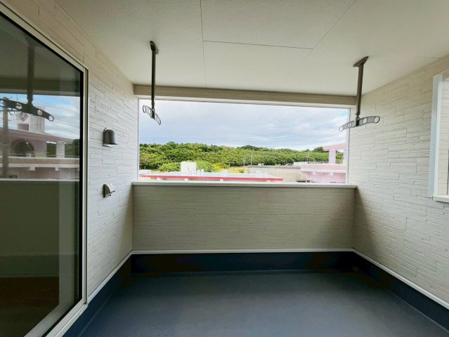 ♥♥糸満市喜屋武　第6-２号棟（全3棟）のバルコニー|現地撮影2026.1
いつでも内覧可能です