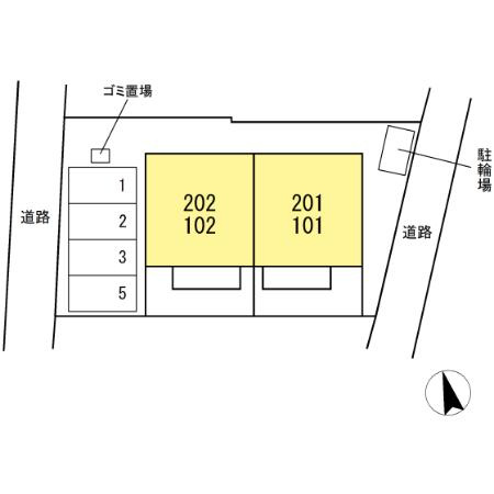 ローズコート美園の区画図