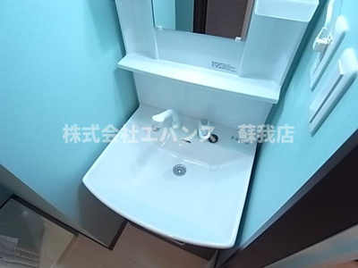 【独立洗面台】 | 金太郎ヒルズ100 | 朝の支度にも助かる、独立の洗髪洗面化粧台