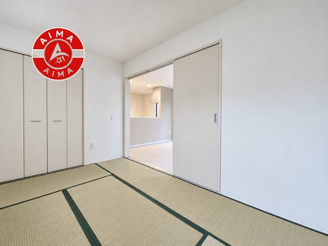 糟屋郡久山町大字久原第8-1棟（1号棟）の和室|将来的に、琉球畳を引きまして和室風にすることも可能です。
