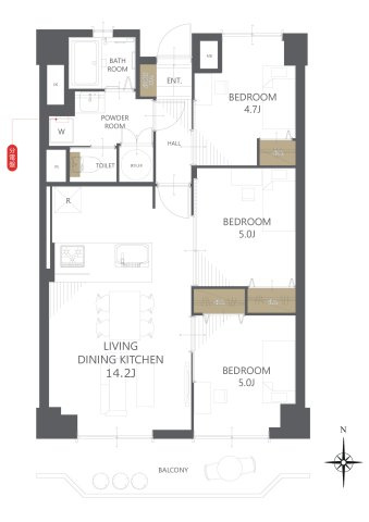 【間取り】覚王山アーバンライフ 