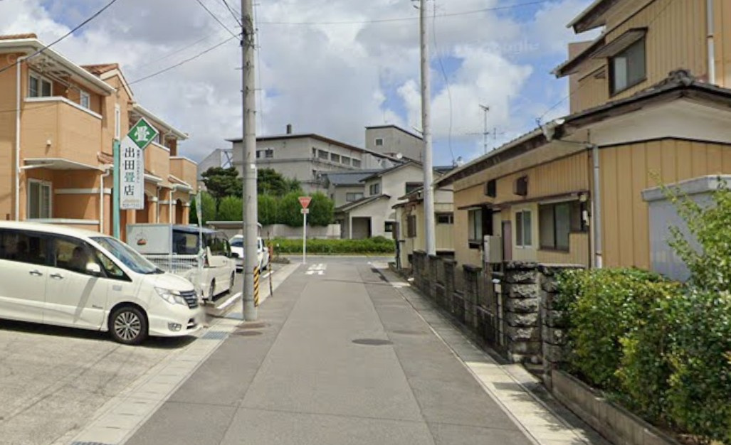 【建築条件付売地】　いわき市内郷綴町　限定1区画の前面道路含む現地写真|北西側5ｍ公道