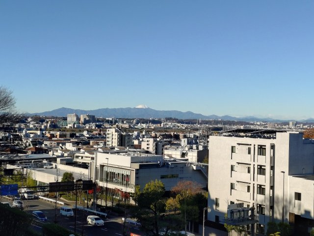パークホームズ二子玉川ヒルトップの展望|空気の澄んだ晴れた日には富士山が望めます。