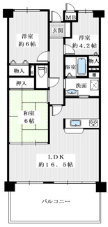 【間取り】 | ライオンズマンション千代田弐番館